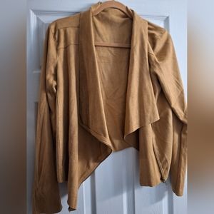 Women's suede dress jacket